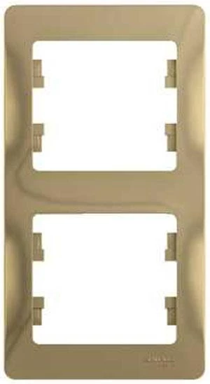  артикул GSL000406 название Рамка 2-ая (двойная) вертикальная , Титан, серия Glossa, Schneider Electric