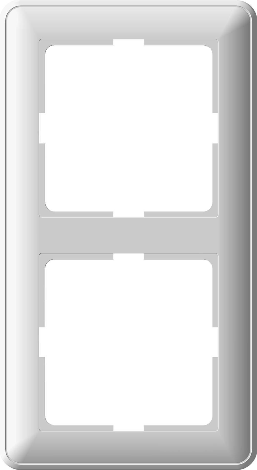  артикул KD-2-18 название Рамка 2-ая (двойная) , Белый, серия Wessen 59, Schneider Electric