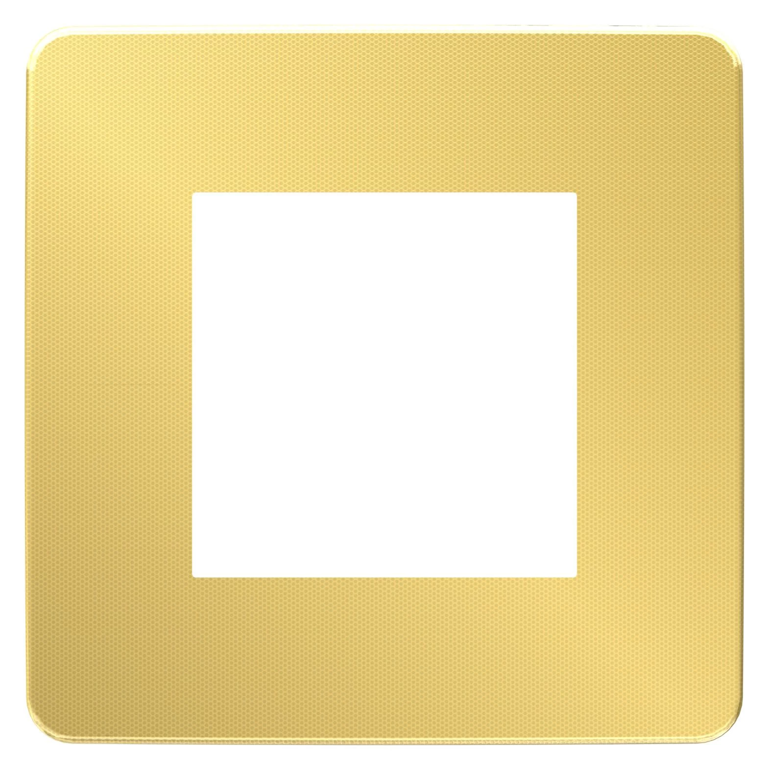  артикул NU280260 название Рамка 1-ая (одинарная) , Золото/Бежевый, серия Unica Studio, Schneider Electric