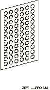  артикул ZBY1303 название SE Маркировочный лист (66 круглых маркеров с надписью START) для XB5